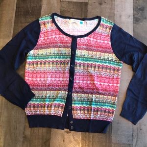 Anthropologie long sleeve colorful cardigan